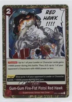 2022 One Piece Card Game: Romance Dawn OP01 Gum-Gum Fire-Fist Pistol Red Hawk - Image 1