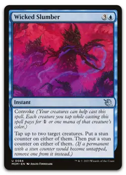 Wicked Slumber #84 (NM) March of the Machine MOM Magic MTG - Image 1