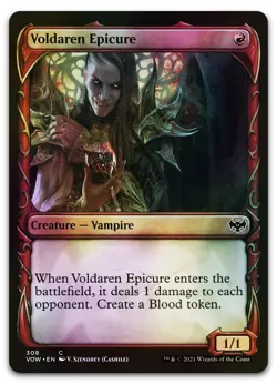 Voldaren Epicure (Showcase) #308 (Foil) (NM) Crimson Vow VOW Magic MTG - Image 1