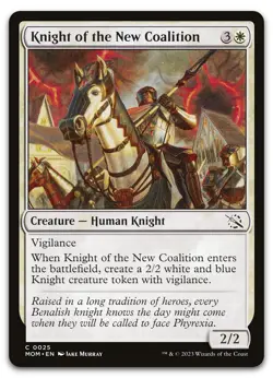 Knight of the New Coalition #25 (NM) March of the Machine MOM Magic MTG - Image 1