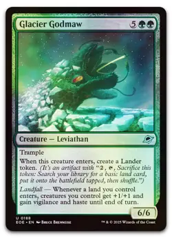 Glacier Godmaw #188 (Foil) (NM) Edge of Eternities EOE Magic MTG - Image 1