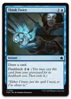 Think Twice #165 (NM) Foundations FDN Magic MTG - Image 1