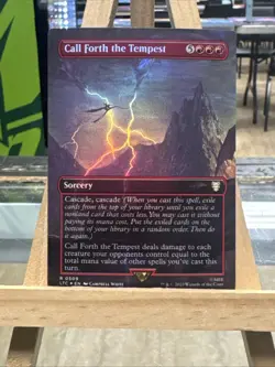 MTG *Call Forth the Tempest Full Art Foil X1* (NM) Lord of the Rings Commander - Image 1