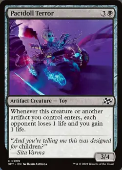 Pactdoll Terror Light Play, English Magic the Gathering MTG Aetherdrift - Image 1