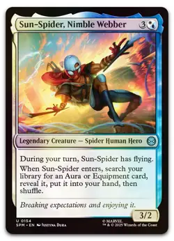 Sun-Spider, Nimble Webber #154 (Foil) (NM) Spider-Man SPM Magic MTG - Image 1
