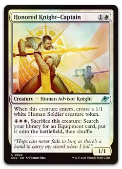 Honored Knight-Captain #22 (Foil) (NM) Edge of Eternities EOE Magic MTG - Image 1