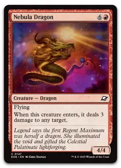 Nebula Dragon #147 (NM) Edge of Eternities EOE Magic MTG - Image 1