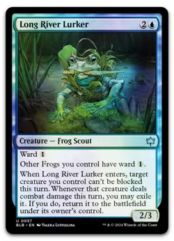 Long River Lurker #57 (Foil) (NM) Bloomburrow BLB Magic MTG - Image 1