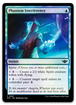 Phantom Interference #61 (Foil) (NM) Thunder Junction OTJ Magic MTG - Image 1