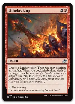 Lithobraking #142 (NM) Edge of Eternities EOE Magic MTG - Image 1