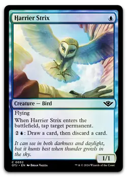 Harrier Strix #52 (Foil) (NM) Thunder Junction OTJ Magic MTG - Image 1