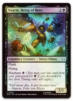 Swarm, Being of Bees #69 (Foil) (NM) Spider-Man SPM Magic MTG - Image 1