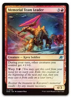 Memorial Team Leader #144 (Foil) (NM) Edge of Eternities EOE Magic MTG - Image 1