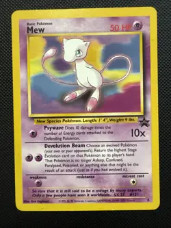 Mew 8 Wotc Promo Regular Black Star Promo Pokemon - Image 1