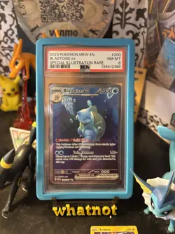 2023 POKEMON MEW EN-151 SPECIAL ILLUSTRATION RARE #200 BLASTOISE EX PSA 9 - Image 1