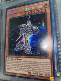Yugioh Elemental Hero Spirit Of Neos Secret Rare NM 1st Edition - Image 1