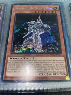 Yugioh Elemental Hero Spirit Of Neos Secret Rare NM 1st Edition - Image 3