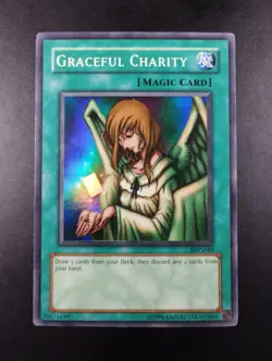 YUGIOH 2002 | GRACEFUL CHARITY | SDP-040 | NORTH AMERICAN PRINT | VG-EX (MP) - Image 1