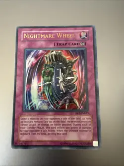 yugioh NIGHTMARE WHEEL DR1-EN055 Unlimited Ed Ultra Lightly played (Excellent): - Image 1