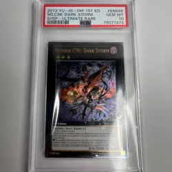 2013 Yugioh Number C96 Dark Storm 1st Edition SHSP-EN046 UTR PSA 10 GEM MINT - Image 1