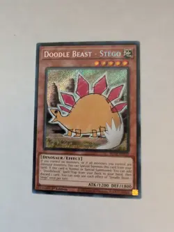 Yugioh Doodle Beast - Stego BLCR-EN032 Secret Rare 1st Ed NM - Image 1