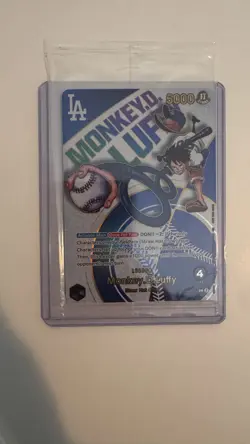 One Piece Monkey.D.Luffy EB02-010 La Dodgers Promo Card 7/3/25 sealed - Image 1