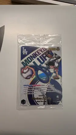 One Piece Monkey.D.Luffy EB02-010 La Dodgers Promo Card 7/3/25 sealed - Image 3