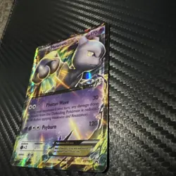 Mewtwo EX XY183 Ultra Rare Holo Pokemon X & Y Black Star Promo Card NM 2016 - Image 3
