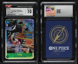 2023 One Piece Card Game: Pillars of Strength OP03 SR Krieg CGC 10 Gem Mint - Image 3