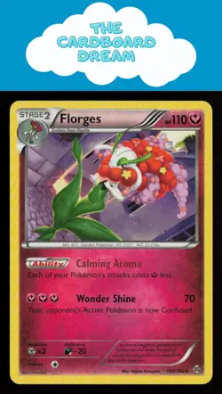 Florges XY - BREAKthrough #103/162 NON-HOLO Rare Pokemon Card - Image 1