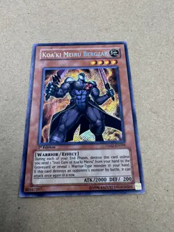 YuGioh Koa'ki Meiru Bergzak TSHD-EN099 (1st Ed.) Secret Rare Card - Image 1