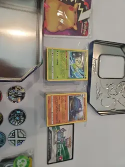 Lot Official Pokemon TCG Coins Cards, Binder, Code, Tin, Etc - Image 3