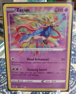 Zacian 082/185 Vivid Voltage NM - Mint Amazing Rare Card Pokemon TCG - Image 1