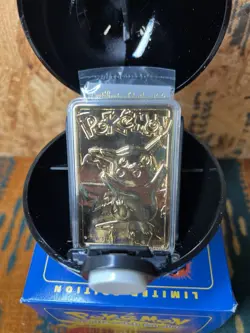 Pokemon Pikachu 23k Gold Plated Trading Card & Pokeball Burger King W/ Box & COA - Image 2