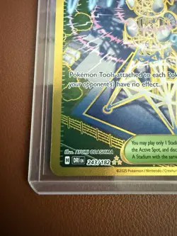Jamming Tower Gold Pokemon Card Destined Rivals Set Hyper Rare 243/182 NM/M - Image 2