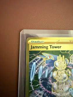 Jamming Tower Gold Pokemon Card Destined Rivals Set Hyper Rare 243/182 NM/M - Image 5