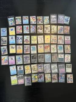 67 Pokemon Trading Card Collection Assorted Holo and Rare Cards - Image 1