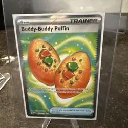Buddy Buddy Poffin 167/132 Mega Evolution Secret Rare Pokemon Card NM - Image 1