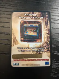 Unscratched Ancients Treasure Chest World Of Warcraft TCG Loot Card - Image 1