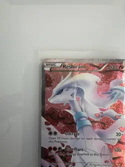 Reshiram Full Art RC22/RC25 Legendary Treasures Holo Card Radiant Collection DMG - Image 3