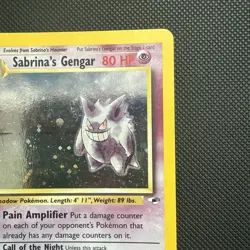 Pokemon TCG Sabrina's Gengar 14/132 Unlimited Holo Card Gym Heroes - Image 3
