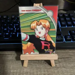 Pokemon Team Rocket: Cassidy Card Topps Blue Logo TV Animation Edition - Image 1