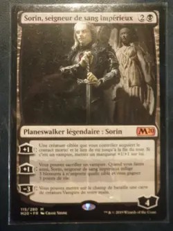 mtg magic 2020 m20 sorin, imperious bloodlord FRENCH seigneur de sang imperieux - Image 1