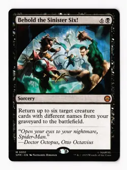 Behold the Sinister Six! 0051 (M) MTG Marvel's Spider-Man (SPM) - Image 1