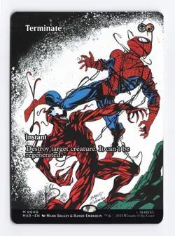 Terminate (Borderless) 0040 (M) MTG Marvel's Spider-Man Eternal-Legal (MAR) - Image 1