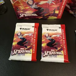 Magic The Gathering MTG Marvel Spiderman 2 SEALED Collector Booster Pack IN HAND - Image 1