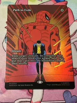 Path To Exile Mythic Borderless Spider-man Magic The Gathering 0004 Near Mint - Image 1
