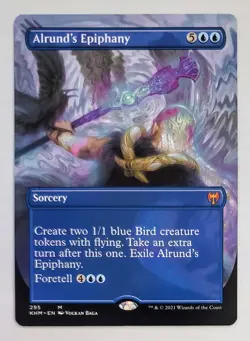 X 1 Alrund's Epiphany NM Borderless Kaldheim KHM 295 MTG Magic The Gathering - Image 1