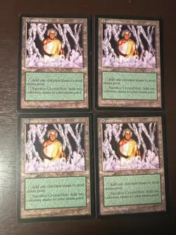 Magic the Gathering MTG Ungraded Raw: Crystal Vein - Mirage x4 - Image 1