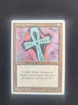 Magic Mtg French White Border Ankh of Mishra near mint - Image 1